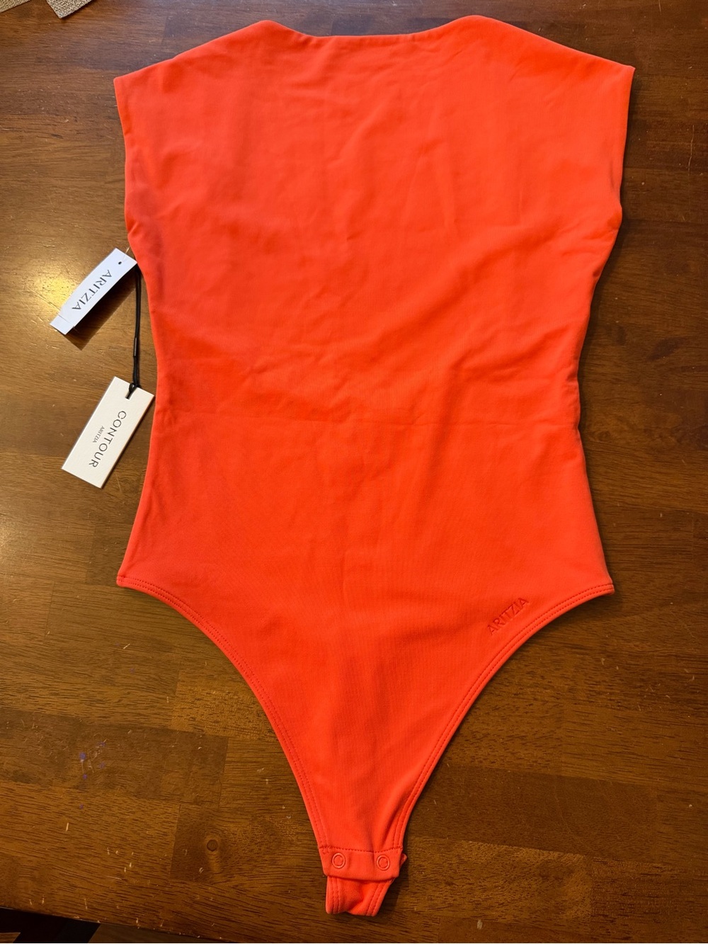 NWT Aritzia bright orange bodysuit